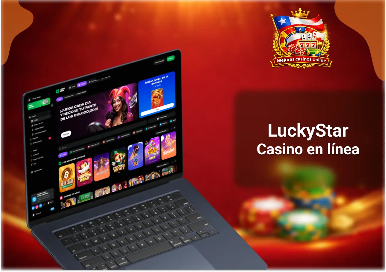 LuckyStar casino online en Chile con tragamonedas populares y juegos de casino en vivo