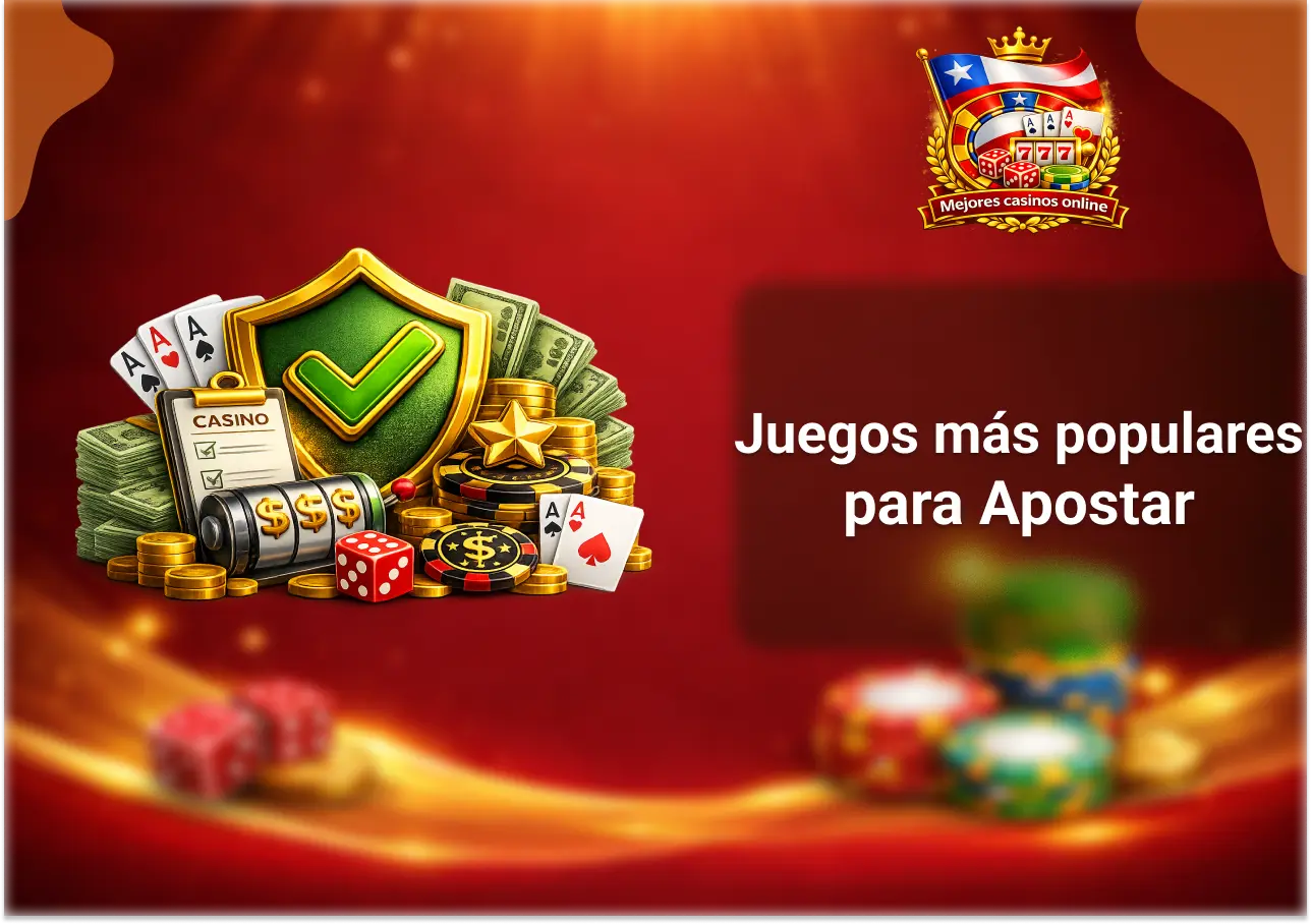 Juegos de casino más populares para apostar dinero real como slots ruleta y blackjack online